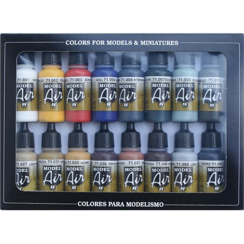 Vallejo: 71.178 - Model Air - Basic Colors (16x17 ml)