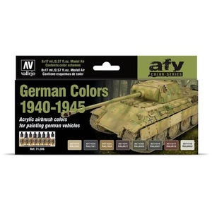 Vallejo: 71.206 - AFV - German Colors 1940-1945 (8x17 ml)