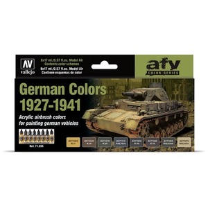 Vallejo: 71.207 - AFV - German Colors 1927-1941 (8x17 ml)