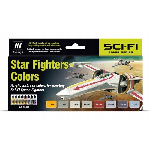 Vallejo: 71.612 - Sci-fi - Star Fighters Colors (8x17 ml)