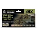 Vallejo: 71.622 - Model Air - AFV - WWII British Colors Africa 1939-1943 (8x17 ml)
