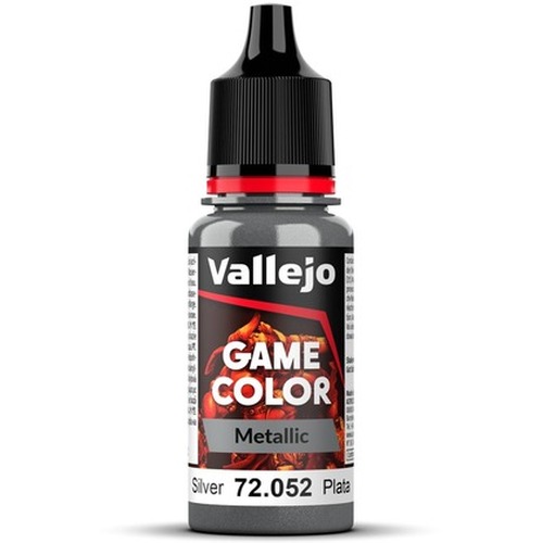 Vallejo: 72.052 - Game Color - Metallic - Silver (18 ml)