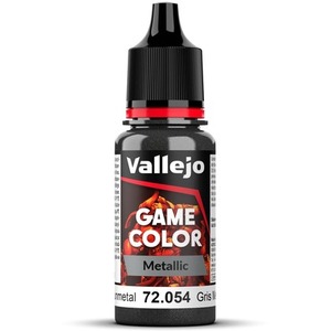 Vallejo: 72.054 - Game Color - Metallic - Dark Gunmetal (18 ml)