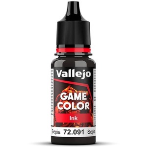 Vallejo: 72.091 - Game Color - Ink - Sepia (18 ml)