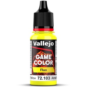 Vallejo: 72.103 - Game Color - Fluo - Yellow (18 ml)