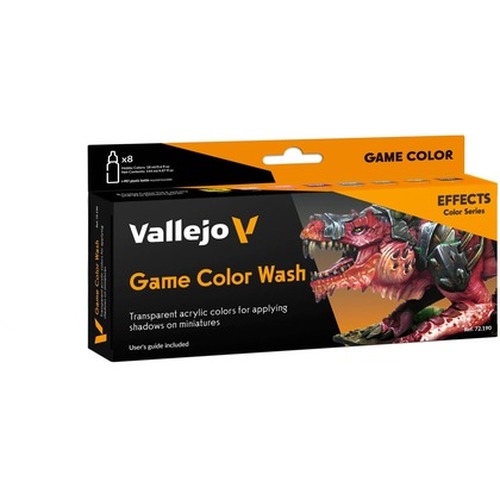 Vallejo: 72.190 - Game Color - Game Color Wash (8 x 18 ml)