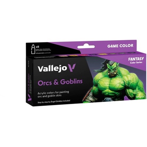 Vallejo: 72.192 - Game Color - Orcs & Goblins (8 x 18 ml)