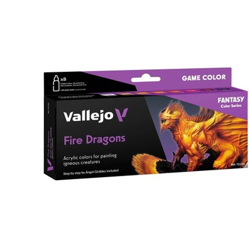 Vallejo: 72.196 - Game Color - Fire Dragons (8 x 18 ml)