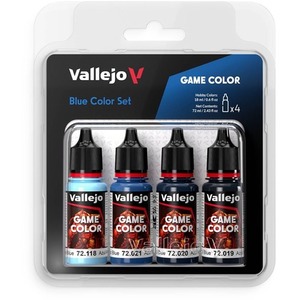 Vallejo: 72.376 - Game Color - Blue Color Set (4 x 18 ml)