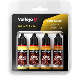 Vallejo: 72.378 - Game Color - Yellow Color Set (4 x 18 ml)