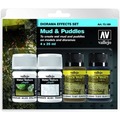 Vallejo: 73.189 - Diorama Effects Set - Mud & Puddles (4 x 35 ml)