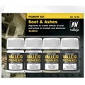 Vallejo: 73.193 - Pigment Set -Soot & Ashes (4x35 ml)