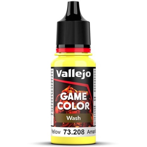 Vallejo: 73.208 - Game Color - Wash - Yellow (18 ml)