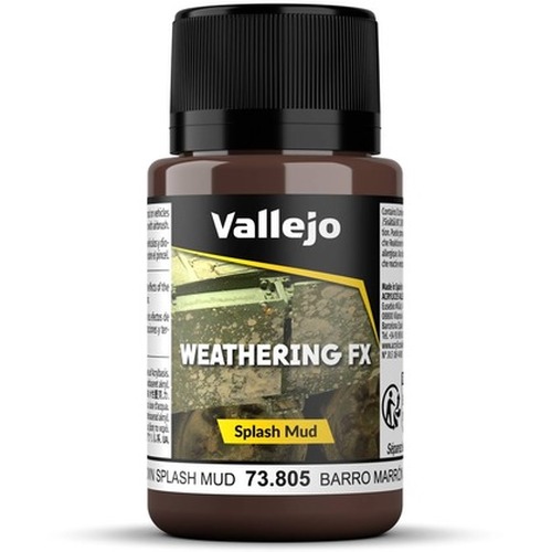 Vallejo: 73.805 - Weathering FX - Splash Mud - Brown (40 ml)