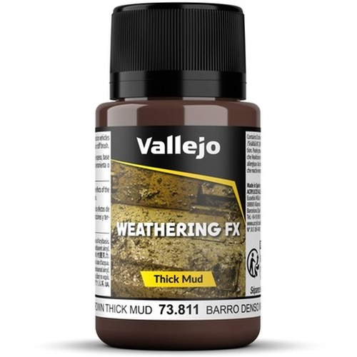 Vallejo: 73.811 - Weathering FX - Thick Mud - Brown (40 ml)