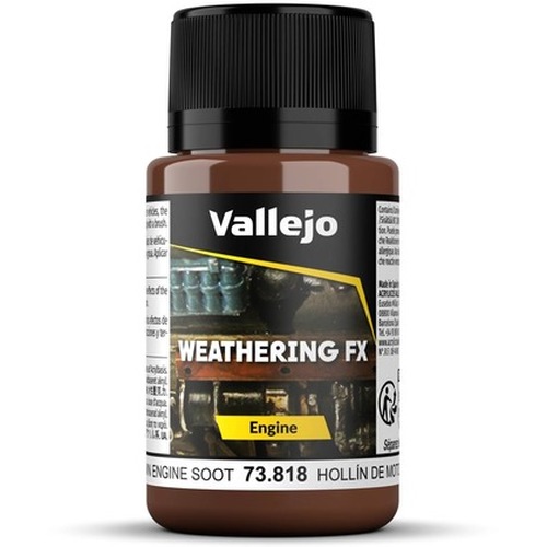 Vallejo: 73.818 - Weathering FX - Engine - Brown Engine Soot (40 ml)