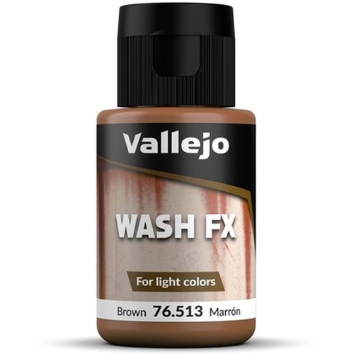 Vallejo: 76.513 - Wash FX - Brown (35 ml)