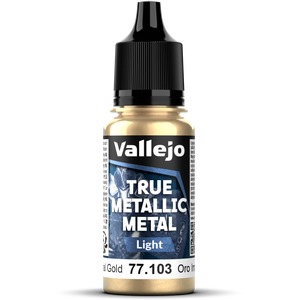 Vallejo: 77.103 - True Metallic Metal - Light - Imperial Gold (18 ml)
