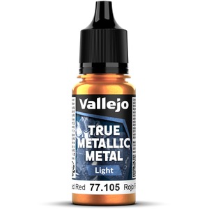 Vallejo: 77.105 - True Metallic Metal - Light - Forged Red (18 ml)