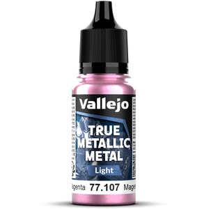 Vallejo: 77.107 - True Metallic Metal - Light - Crimson Magenta (18 ml)