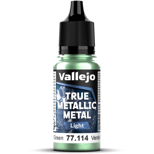 Vallejo: 77.114 - True Metallic Metal - Light - Dusken Green (18 ml)