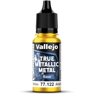 Vallejo: 77.122 - True Metallic Metal - Base - Radiant Yellow (18 ml)