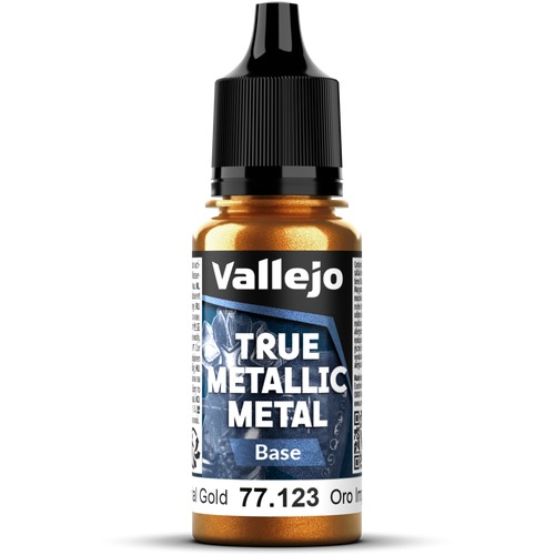 Vallejo: 77.123 - True Metallic Metal - Base - Imperial Gold (18 ml)
