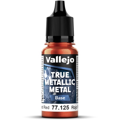 Vallejo: 77.125 - True Metallic Metal - Base - Forged Red (18 ml)