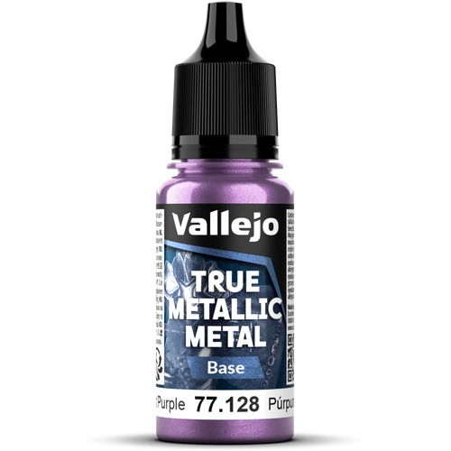 Vallejo: 77.128 - True Metallic Metal - Base - Amethyst Purple (18 ml)