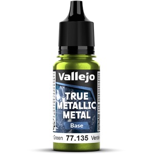 Vallejo: 77.135 - True Metallic Metal - Base - Amber Green (18 ml)