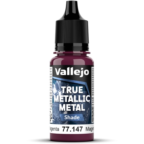 Vallejo: 77.147 - True Metallic Metal - Shade - Crimson Magenta (18 ml)