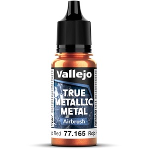 Vallejo: 77.165 - True Metallic Metal - Airbrush - Forged Red (18 ml)