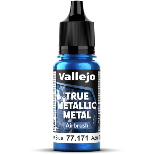 Vallejo: 77.171 - True Metallic Metal - Airbrush - Sapphire Blue (18 ml)