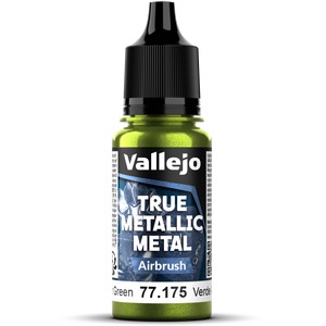 Vallejo: 77.175 - True Metallic Metal - Airbrush - Amber Green (18 ml)