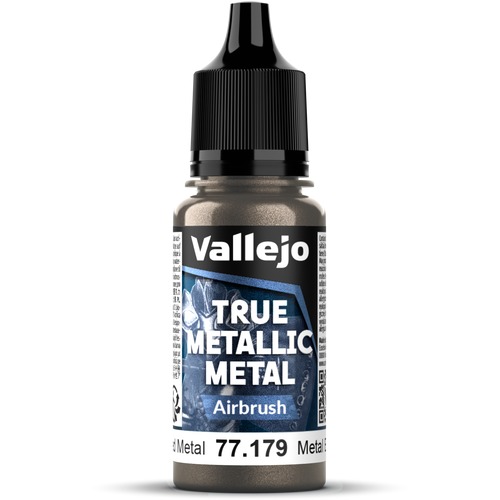 Vallejo: 77.179 - True Metallic Metal - Airbrush - Aged Metal (18 ml)