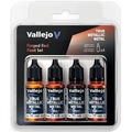 Vallejo: 77.260 - True Metallic Metal - Forged Red Paint Set (4)