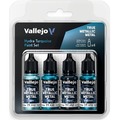 Vallejo: 77.264 - True Metallic Metal - Hydra Turquoise Paint Set (4)