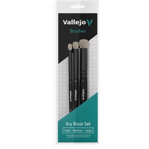 Vallejo: B07990 - Dry Brush Set - Natural (S, M, L)