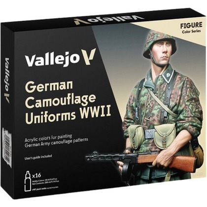Vallejo: Model Color - Figure - German Camouflage Uniforms WWII (16 x 18 ml)