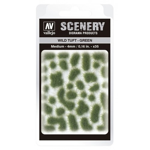 Vallejo: SC406 - Scenery - Wild Tuft - Green (4 mm x 35)