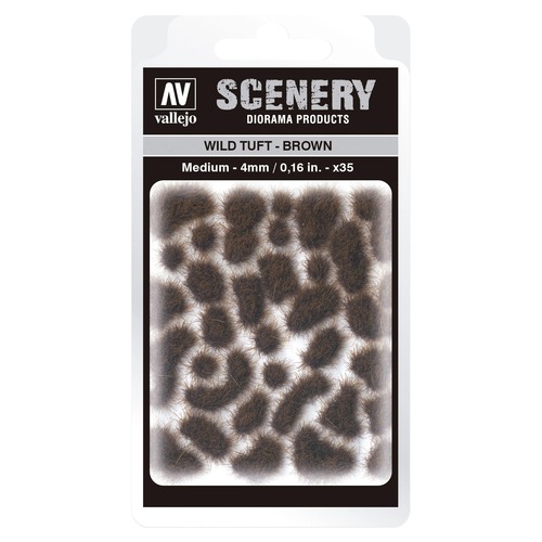 Vallejo: SC411 - Scenery - Wild Tuft - Brown (5 mm x 35)