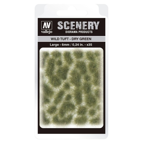 Vallejo: SC415 - Scenery - Wild Tuft - Dry Green (6 mm x 35)