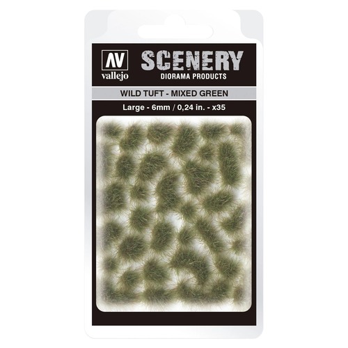 Vallejo: SC416 - Scenery - Wild Tuft - Mixed Green (6 mm x 35)