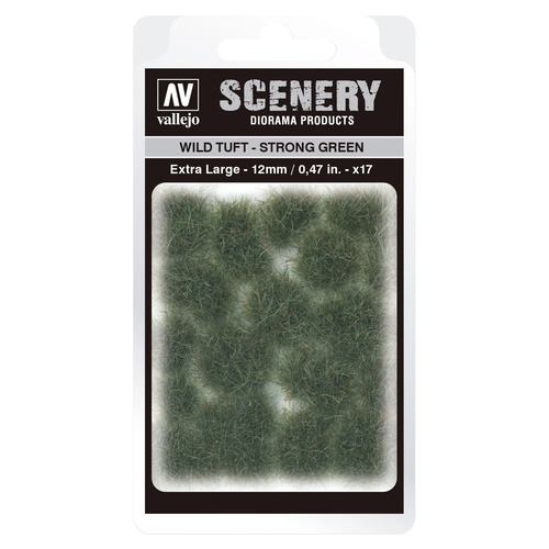 Vallejo: SC427 - Scenery - Wild Tuft - Strong Green (12 mm x 17)