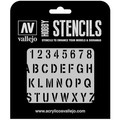 Vallejo: ST-LET002 - Stencils - Stamp Font