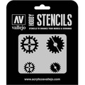 Vallejo: ST-SF001 - Stencils - Gear Markings