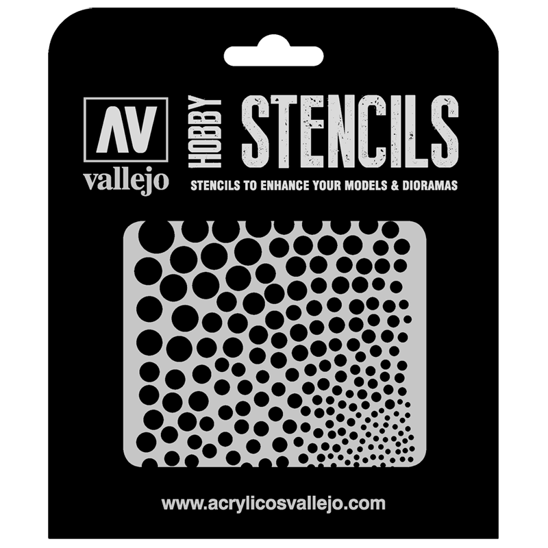 Vallejo: ST-SF002 - Stencils - Circle Textures