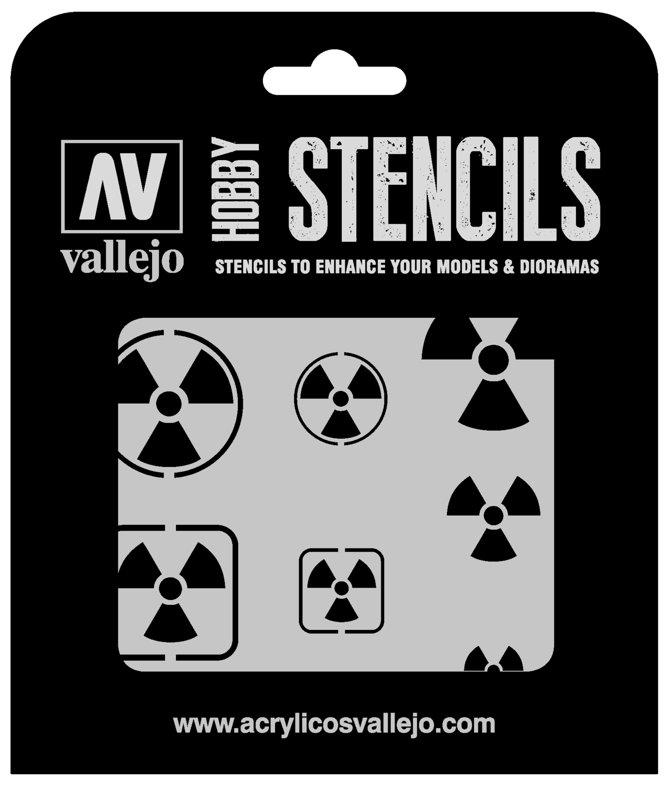 Vallejo: ST-SF005 - Stencils - Radioactivity Signs