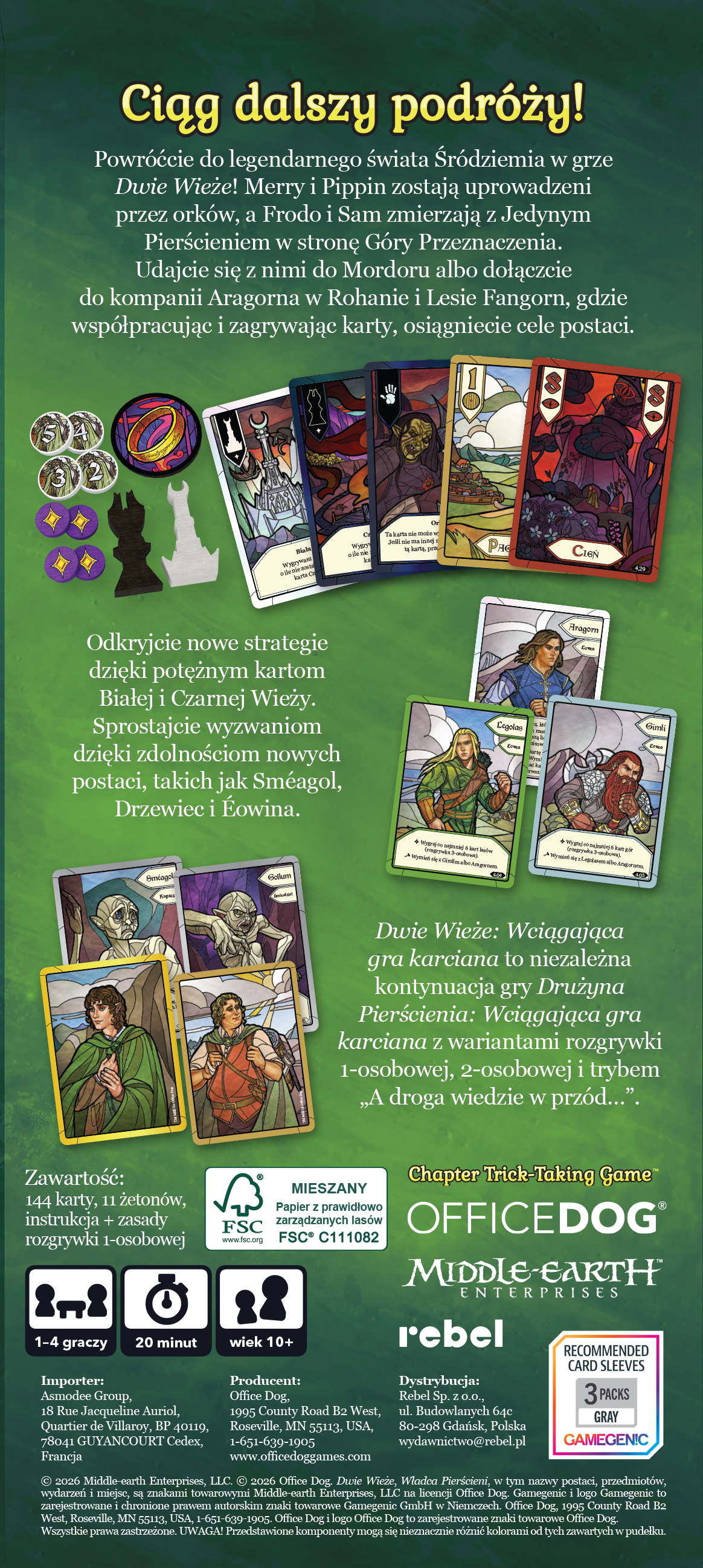 Władca Pierścieni: Dwie Wieże - Wciągająca gra karciana