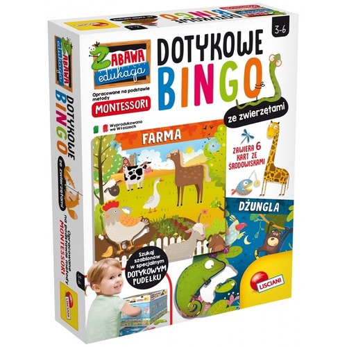 Zabawa edukacja Dotykowe bingo farma Montessori 304-PL72460